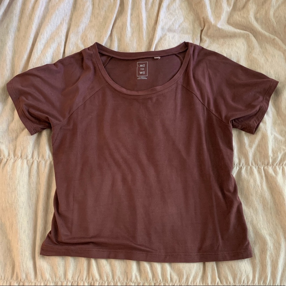 Rust semi- cropped top from Pacsun